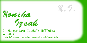 monika izsak business card